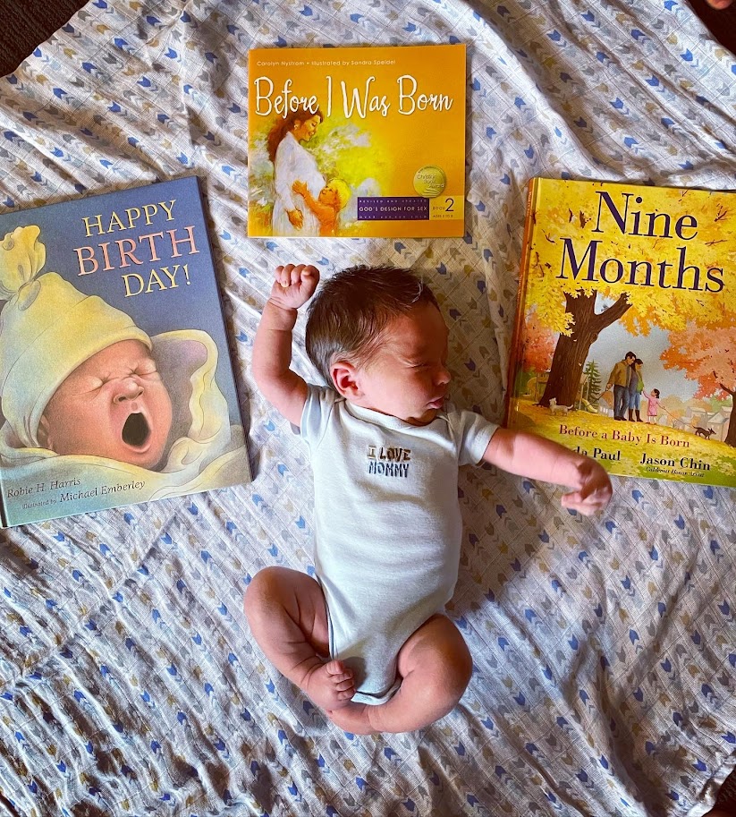 newborn baby and homeschool books