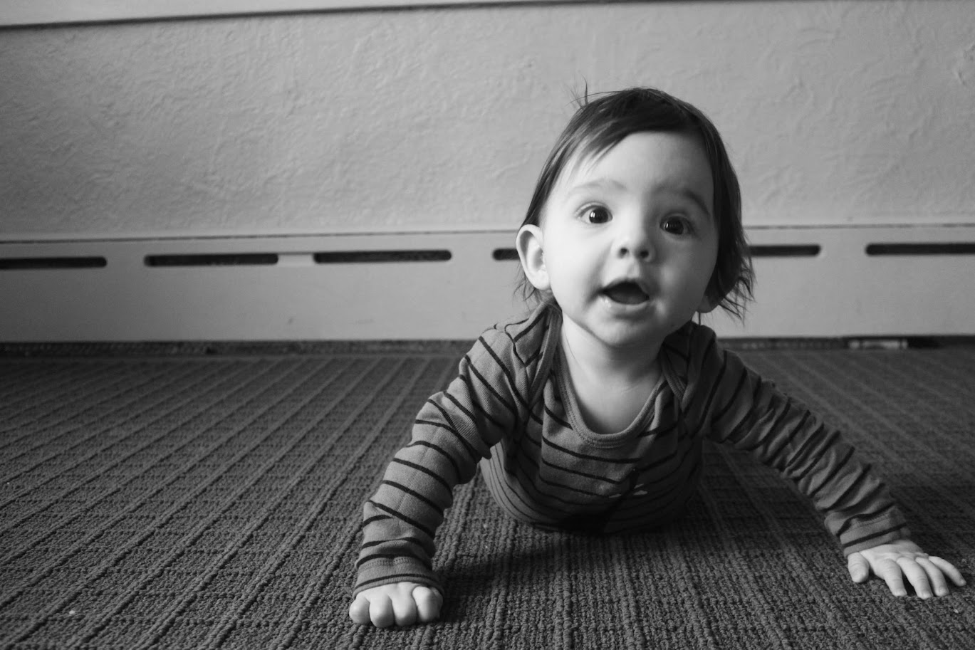 baby boy on the rug