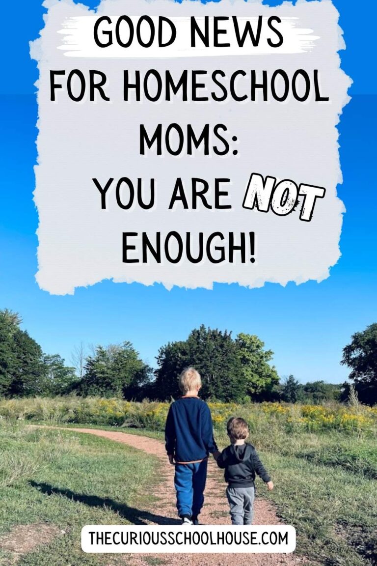 Good News for Homeschool Moms: You Are Not Enough!