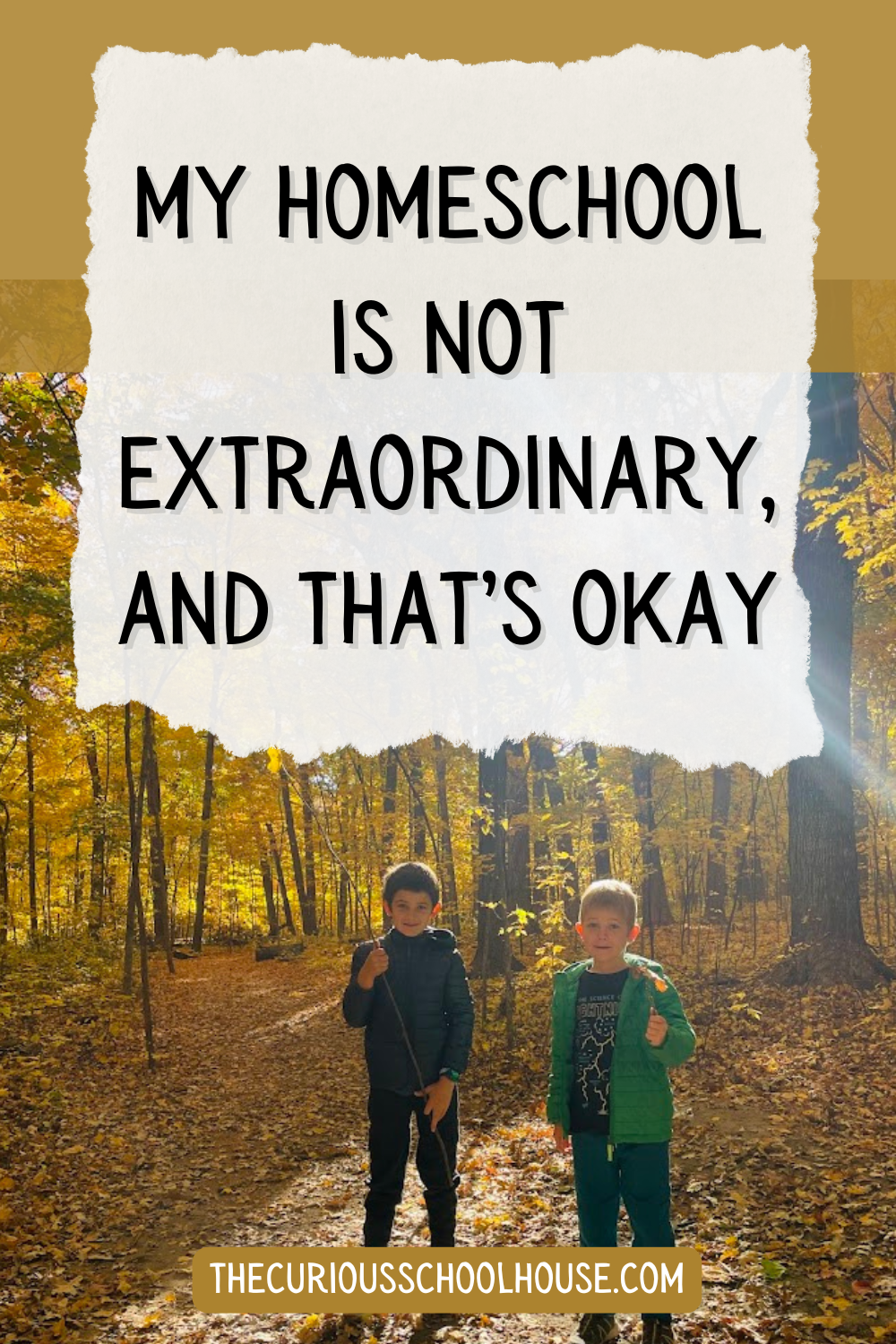 My Homeschool Is Not Extraordinary, and That’s Okay