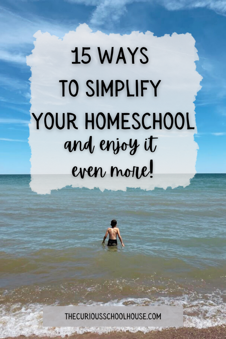 15 Ways to Simplify Your Homeschool (FREE PDF download)