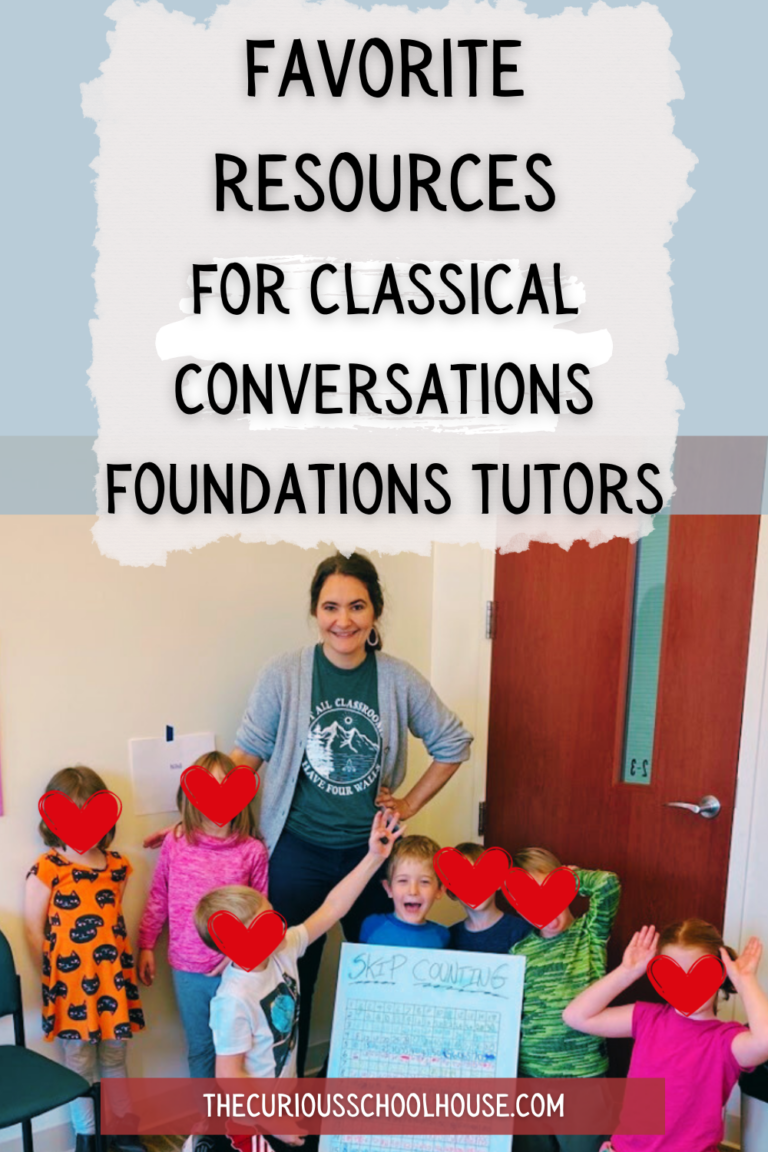 Classical Conversations Tutor Resources (FREE PDF Download!)