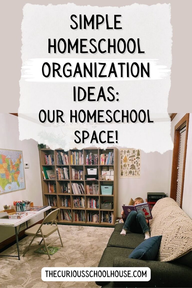 Simple Homeschool Organization Ideas: Our Homeschool Space!