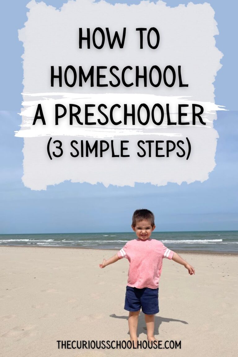 How to Homeschool a Preschooler (3 Simple Steps)