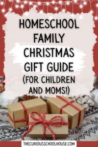 Homeschool Family Christmas Gift Guide (for Children and Moms!)