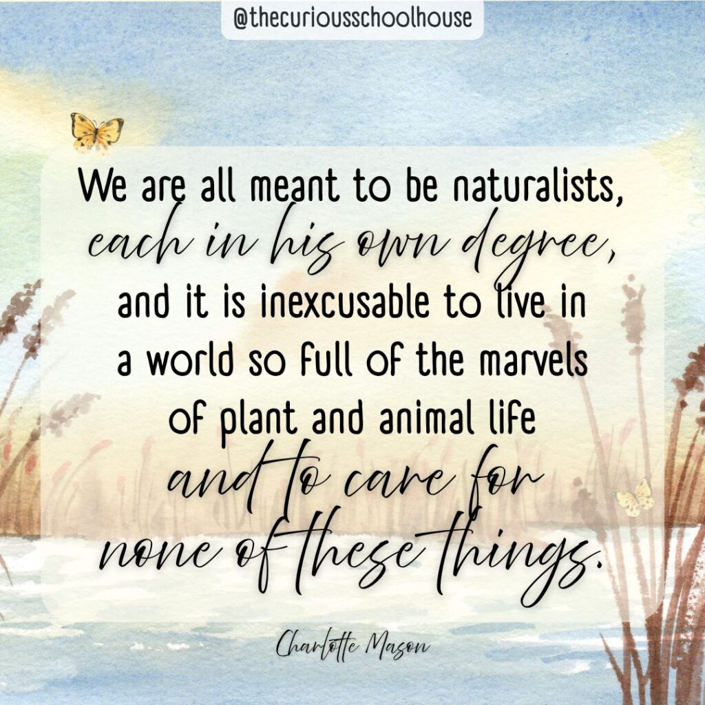 charlotte mason quote on nature study