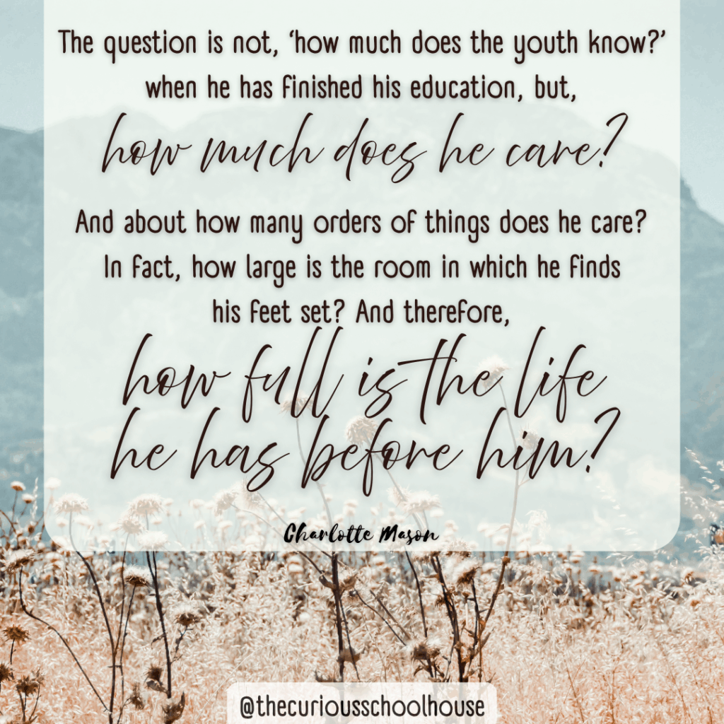 charlotte mason quote on education