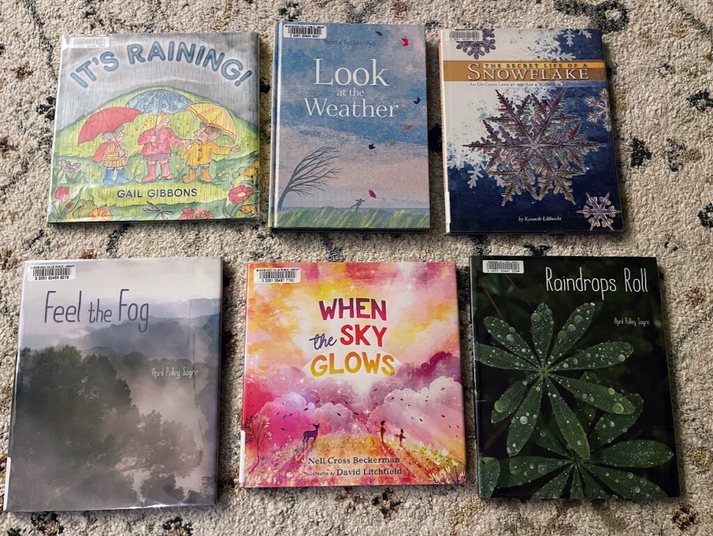 six more children's picture books about weather
