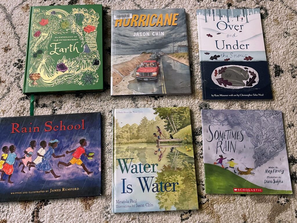 six children's picture books about the weather