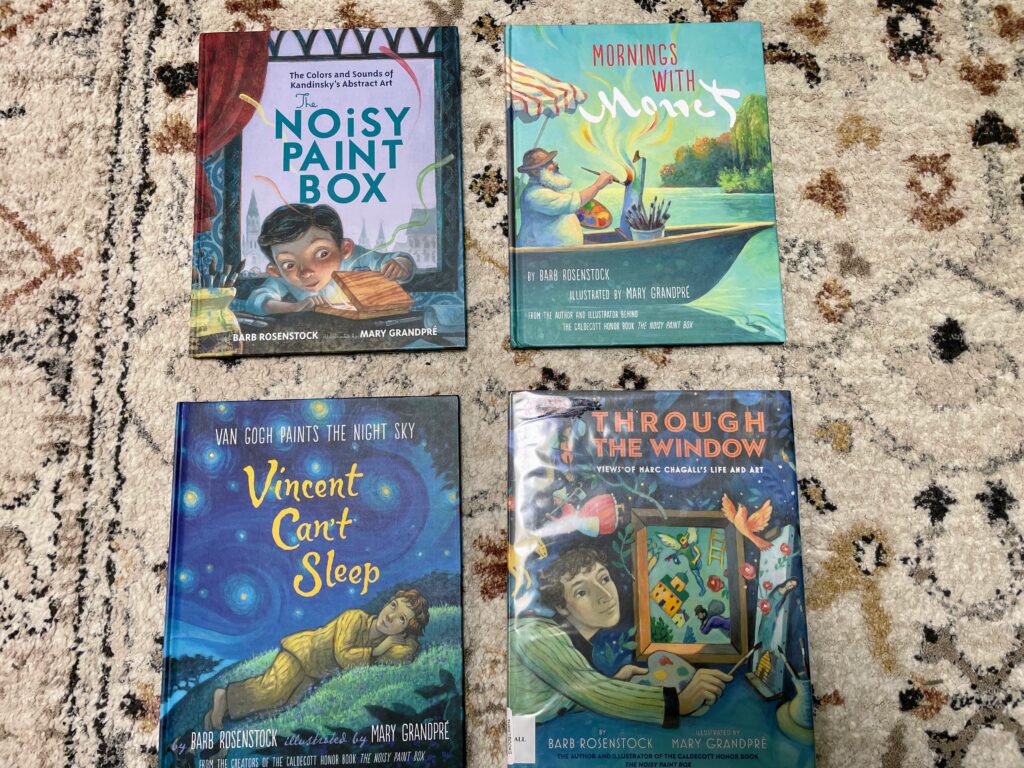 four picture books for kids about great artists