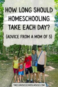 how long should homeschooling take each day