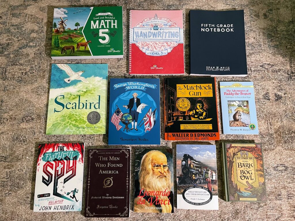 homeschool books and curriculum for fifth grade boy