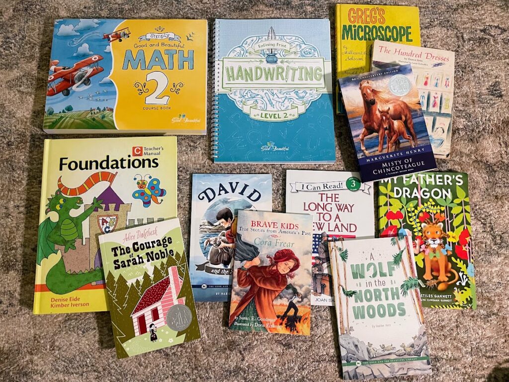 homeschool books and curriculum for second grade girl
