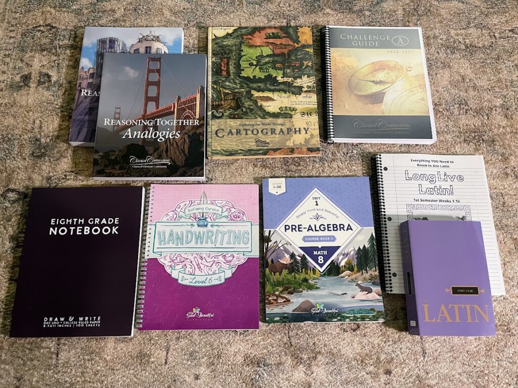 homeschool curriculum books for eighth grade middle school