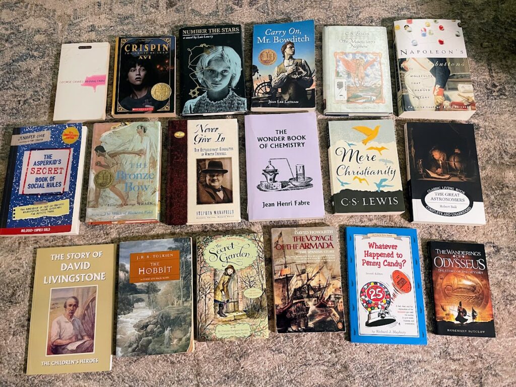 homeschool book list for eighth grader